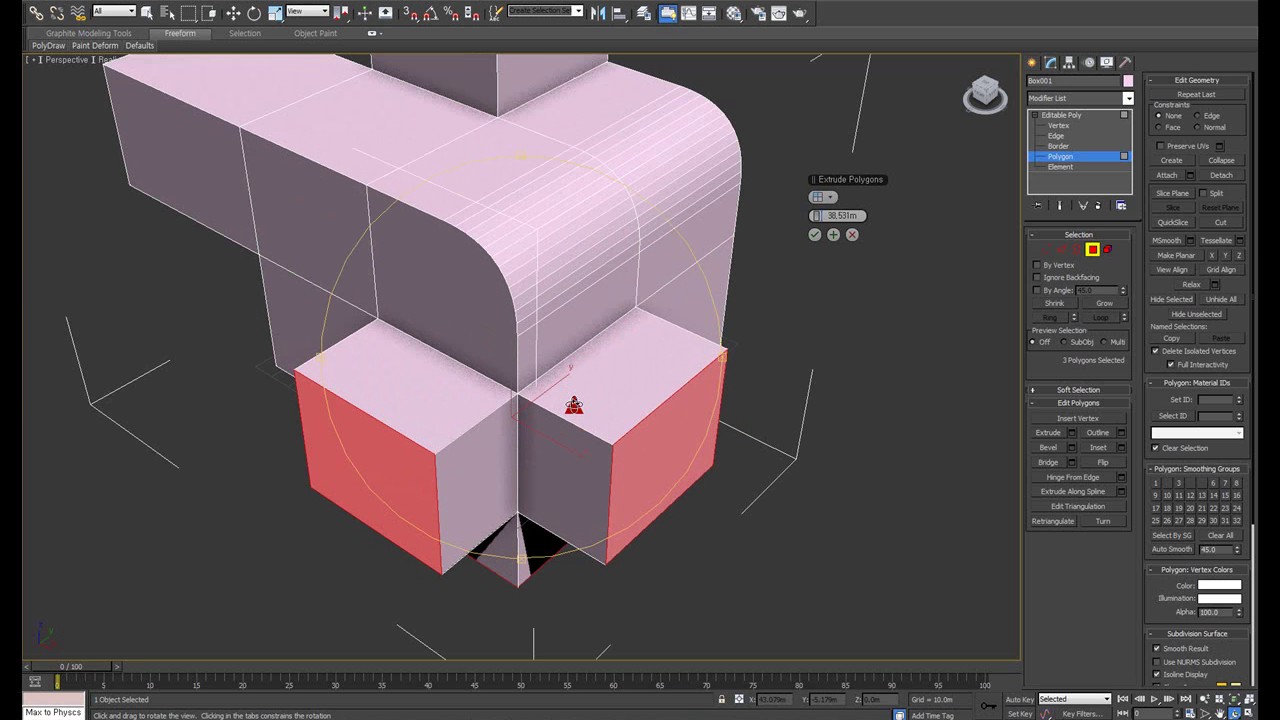 3ds max editable poly - YouTube