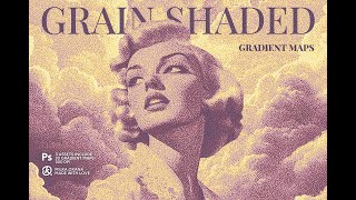 Grain Shaded Gradient Maps Effect Stock Graphics Download