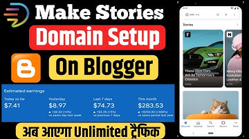 create web stories for blogger - web stories in blogger | Blogger domain setup in makestories.io