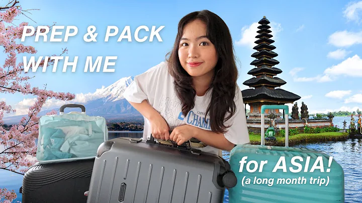pack with me for Asia (travel prep, glow up for vacation, packing for a month trip, haul, etc..)