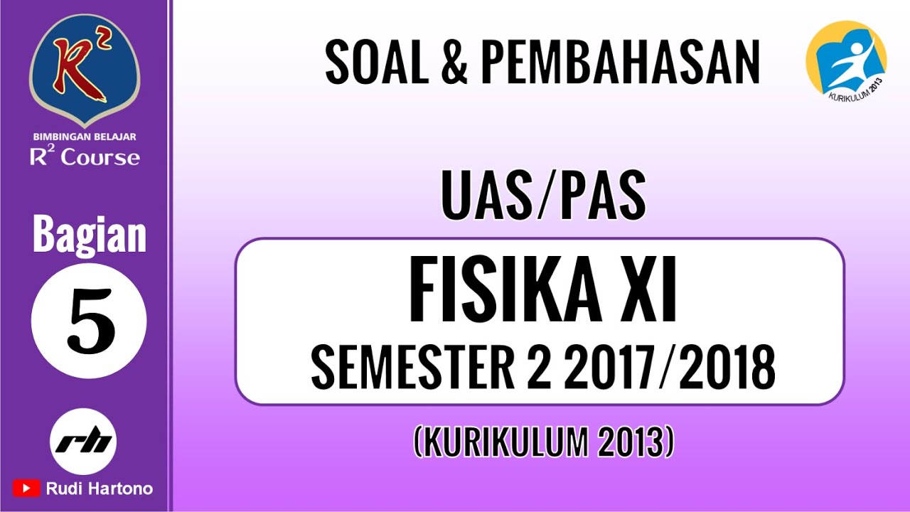 SOAL-SOAL FISIKA KELAS 11 SEMESTER 2 (UAS/PAS) 2017/2018 | BAGIAN 5