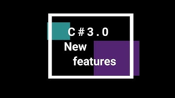 C#.net 3 new features | auto implemented property | auto properties | C#3.0