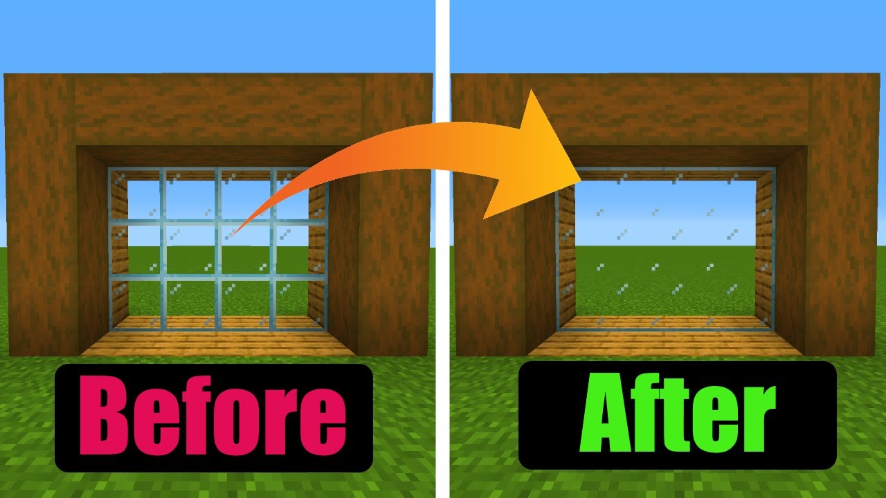 How To Get Clear Glass In Minecraft Works With Any Java Version Youtube