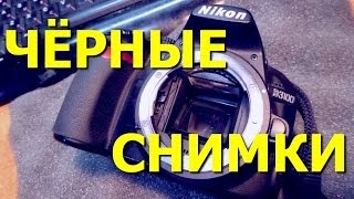 Nikon D3100. Чёрные снимки, заклинило зеркало ( Black pictures, jammed mirror )