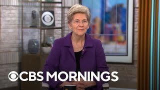 Sen. Elizabeth Warren on historic Trump indictment and gun violence