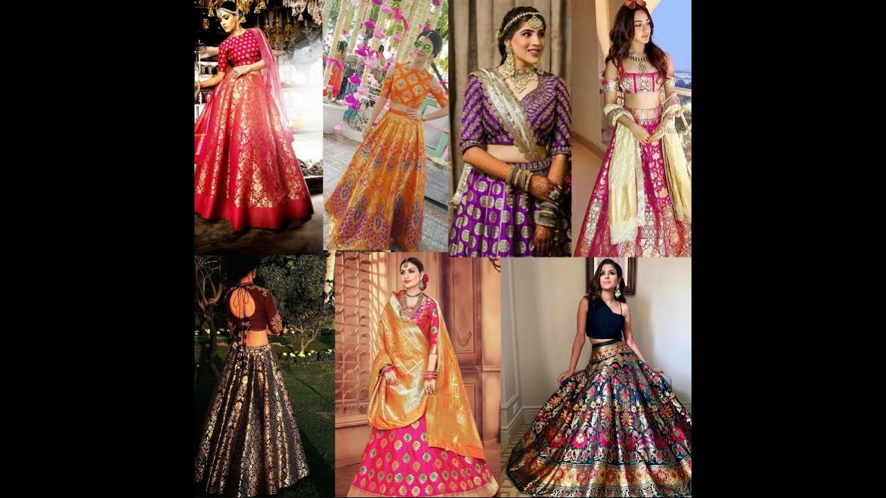 Latest Banarasi Lehenga with Blouse Designs 2022 ð±ð #banarasi #lehenga #trending #Younique - YouTube