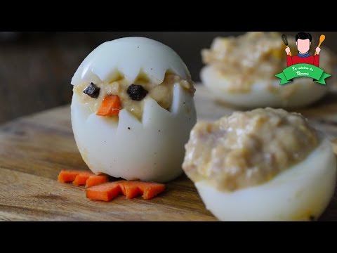 [recette---pâques]---oeufs-mimosa-en-forme-de-petit-poussin-🐣---sans-balance