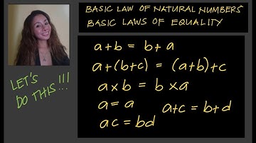 ALGEBRA: LAW OF NATURAL NUMBERS, LAWS OF EQUALITY by Jane Maciejewski (@janepmaciejewski2023 )