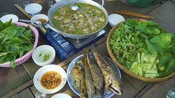 "Cá Lóc Đồng" cuốn "Lá Vông" Lai Rai giữa cánh đồng Tân Lập - Mộc Hoá Mùa Nước Nổi | Nét Quê #462