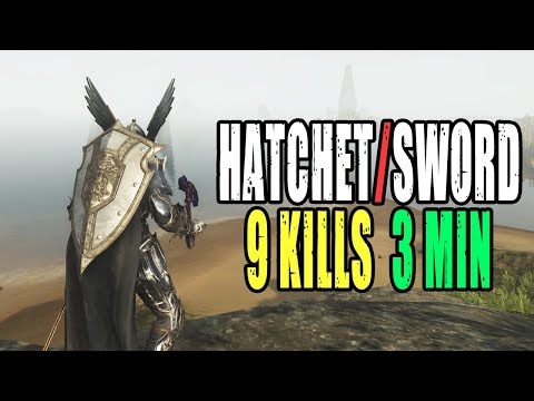 Insane 2vX Getting 9 Kills In 3 Mins - New World PvP Sword/Hatchet