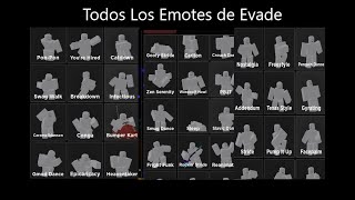 TODOS los emotes de Evade (Hasta ahora) - ArieLDev