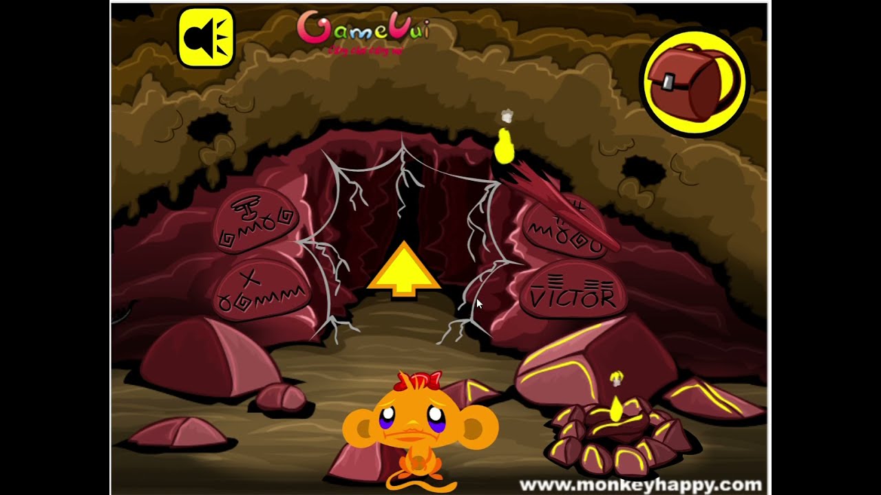 Game Chú Khỉ Buồn : Hang Động Bí Ẩn _ Monkey Go Happy Stage 85 - Youtube