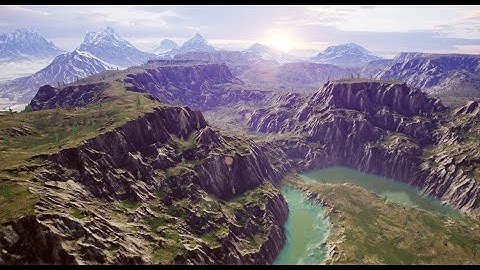 UE4 landscape fly over
