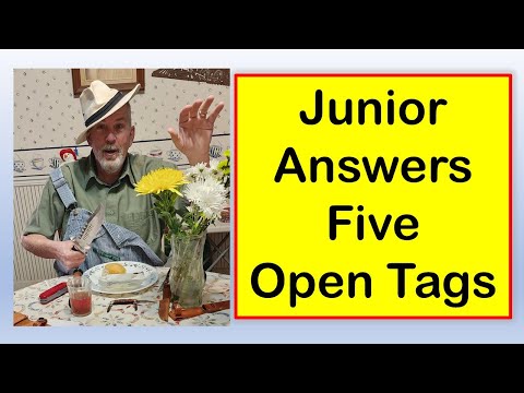 Junior Answers Five Open Tags!  You Have To See To Believe!
