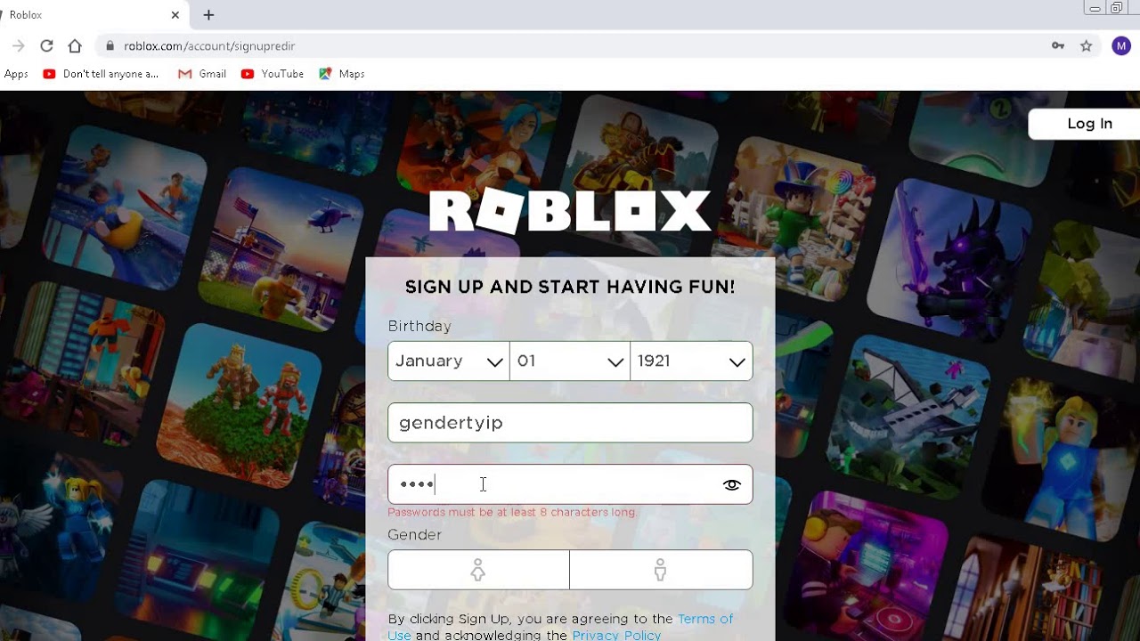 How To Sign Up In Roblox 2020 Youtube - how to sign in roblox 2020