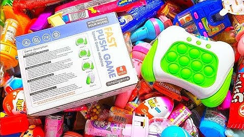 Satisfying with Unboxing & Review of Fast Push Pop It Game Electronic Fidget Toy ASMR