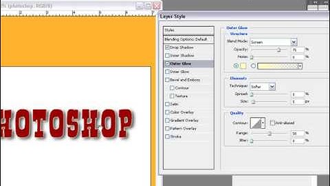 How to use Layers Blending Options In Adobe Photoshop Cs3