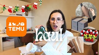 SÚPER HAUL NAVIDEÑO DE TEMU *UNBOXING + REVIEW* 🎄 || Ana Blanca