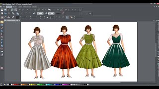 МАЛЮВАННЯ ЕСКІЗІВ МОДЕЛЕЙ ОДЯГУ У ПРОГРАМІ XARA DESIGNER PRO