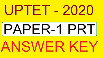 UPTET 2020 ANSWER KEY, UP TET 2020 PAPER 1 PRT ANSWERKEY UPTET Answer Key 2019 | Paper 1 All Subject