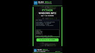 Show Windows System Info with Python sys and os #Shorts