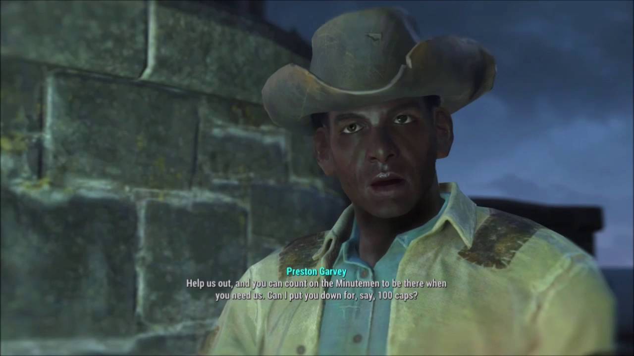 So I was playing Fallout 4 and I encountered the person impersonating Prest...