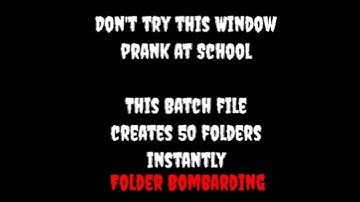 Folder Bombarding| 50 folders in 1 click| Batch file Folder making #ytshorts #shorts #ethicalhacking