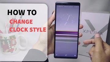 How To Change Clock Style On Sony Xperia