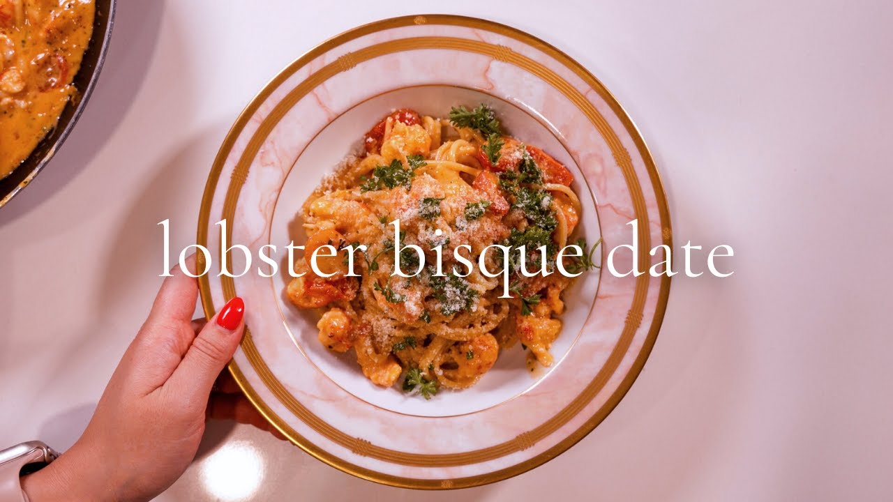 Trader Joe’s Lobster Bisque Pasta — A Candlelit Date Night