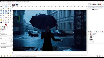 créez de la pluie avec Rain & snow filtre de G