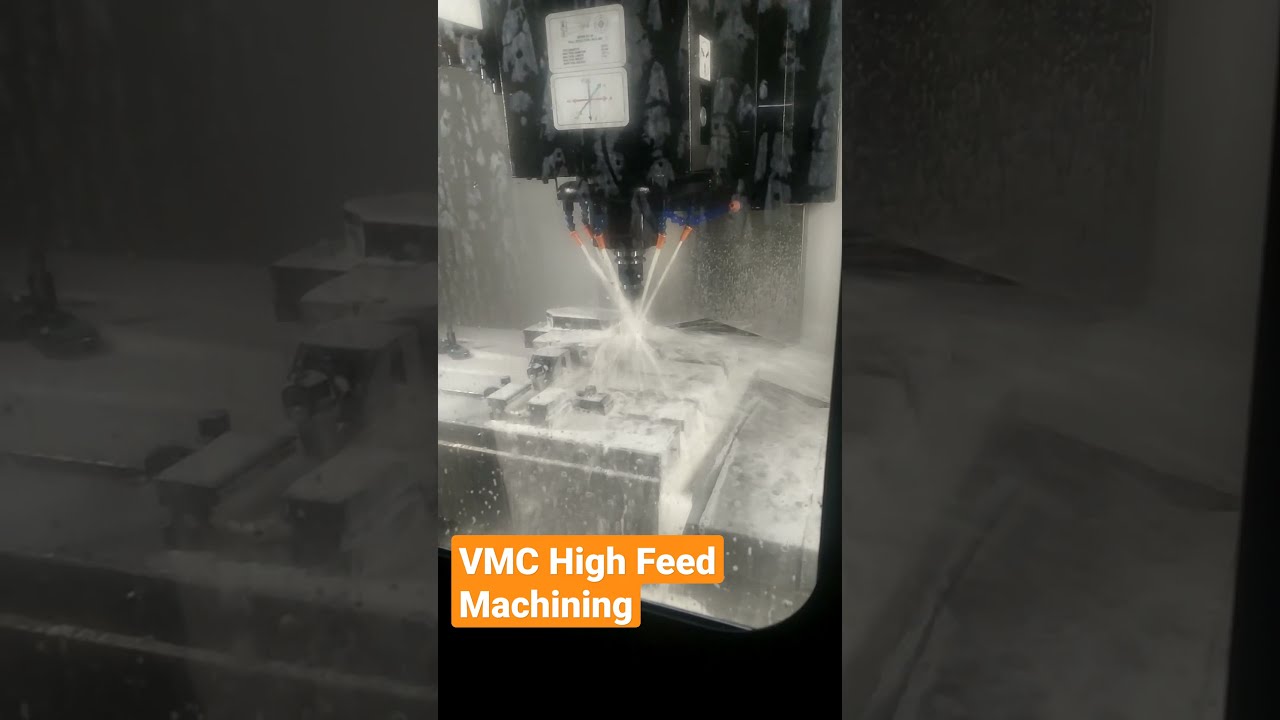 CNC VMC High Feed Machining #shorts #cnc #vmc #jyoticnc #waltertools #highfeedmachining