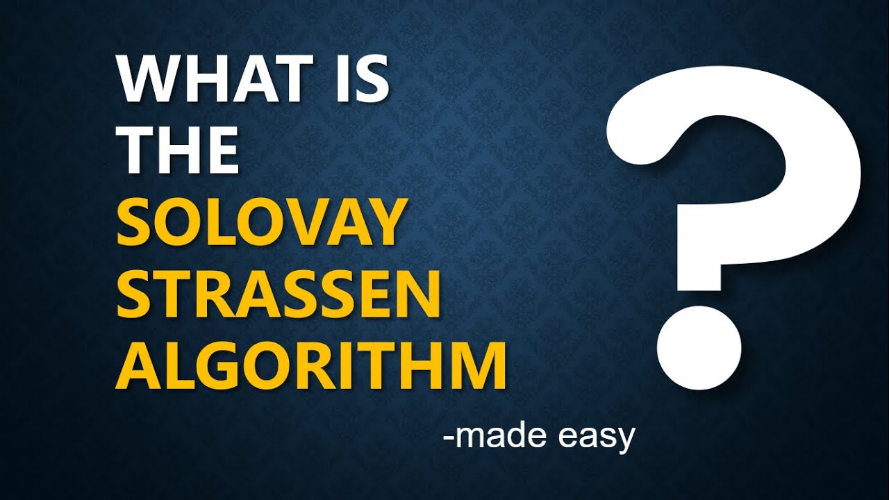 Solovay-Strassen's Primality Test | Algorithm | Properties of Legendre Symbols (With Notes) 🔥