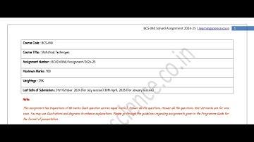 BCS-040 Solved Assignment 2024-25 (July - January) | 100% Score | @learningscience