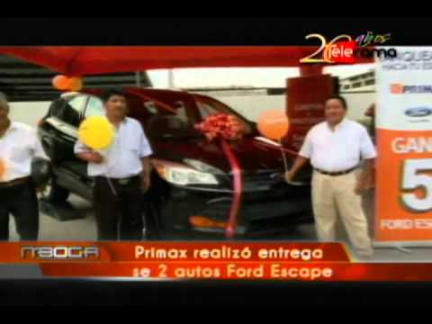 Primax realizó entrega de 2 autos Ford Scape