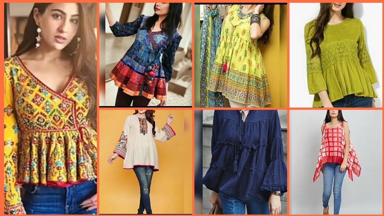 short frocks with jeans