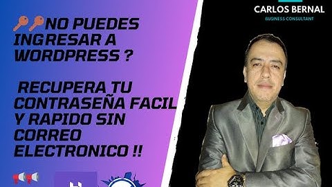 🔑🔑Cómo recuperar contraseña de WordPress sin correo en HOSTINGER o cualquier HOSTING (2025)