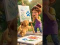The Paw-casso Masterpiece | Maya & Cookie #shorts #mayaandcookie #goldenretriever