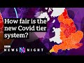 Boris Johnson unveils tough new tiers for millions in England - BBC Newsnight