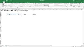 Concatenate a horizontal cell range [No VBA]