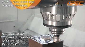 High speed machining by G2540 , 5 axis gantry machining center, APEC