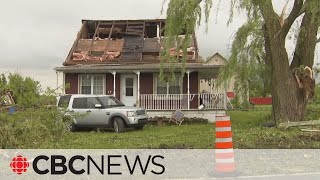 Tornado touches down in southwestern Quebec, damaging several homes