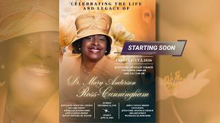 Full LIVE Funeral Service :Legendary Mary Ross Cunningham