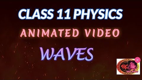 WAVES/Ch-15//NCERT/CLASS 11 PHYSICS/ENGLISH  MEDIUM/ANIMATED VIDEO/CBSE BOARD /NEET/JEE MAINS