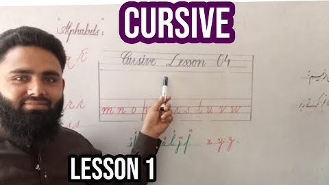 Cursive Handwriting | Lesson 1 | Angle for cursive | Arslan Shafique