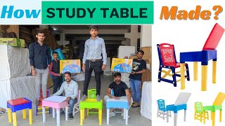 How Study Table Made in factory! Plastic Study Table with Chair Direct From Factory!