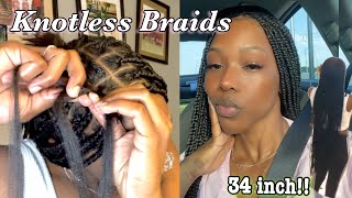 Knotless Box Braids Beginner Friendly + Two Methods | Crochet Method Included