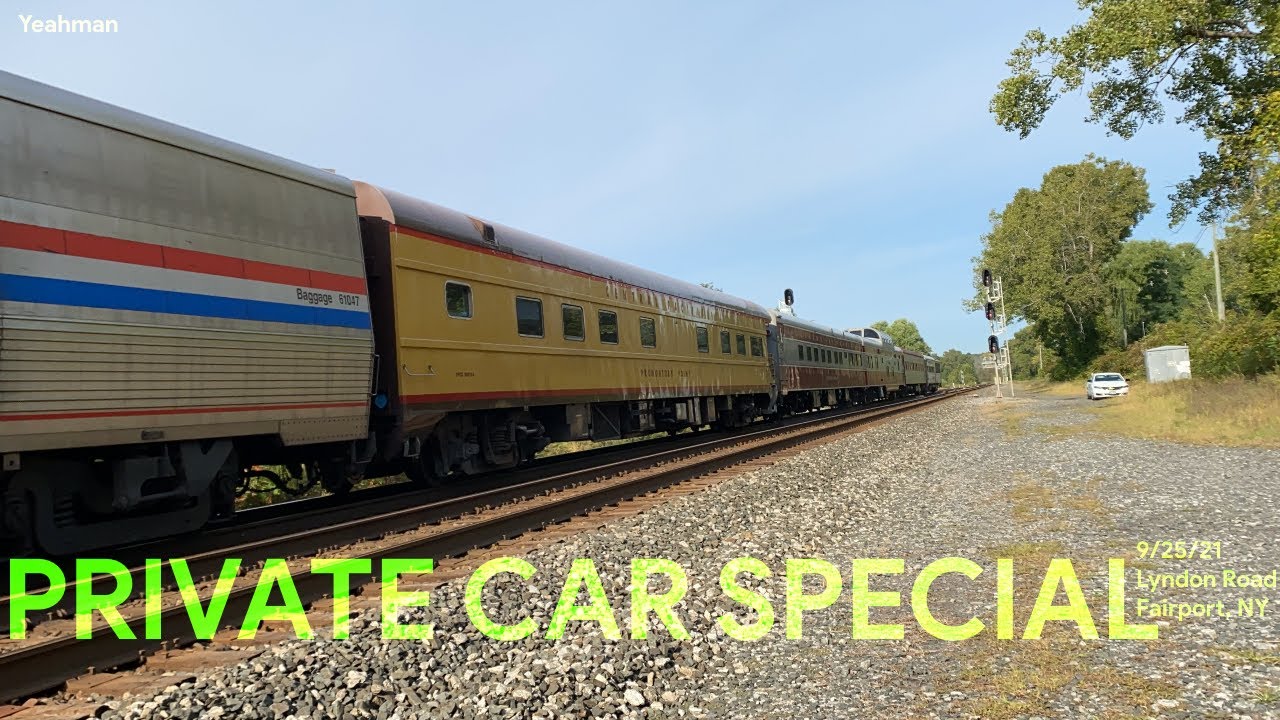 Private Car Special! Trains Near Fairport, NY (Lyndon Road) 9/25/2021