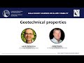 ICOLD Short Course on Slope Stability 2024 – Geotechnical properties