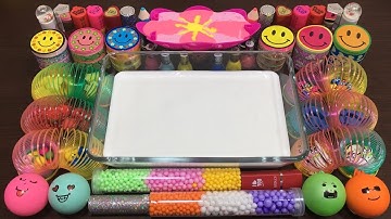 Mixing Random Things into Fluffy Slime #3 !!! SlimeSmoothie Satisfying Slime Videos