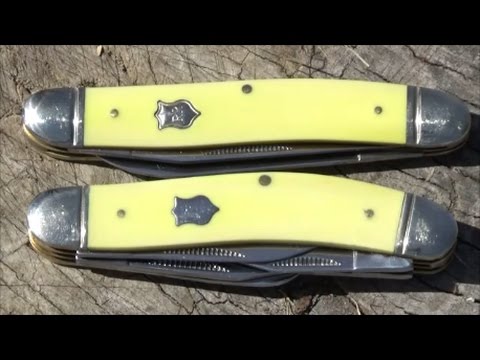 Improved Muskrat and Five Blade Sowbelly, Rough Rider Knives